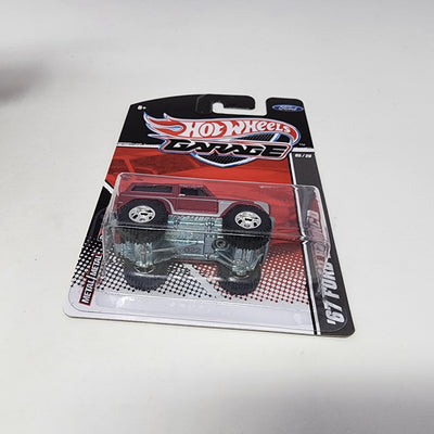 '67 Ford Bronco * RED * Hot Wheels Garage Series