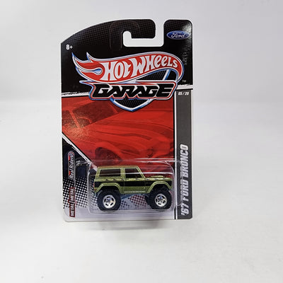 '67 Ford Bronco * Green * Hot Wheels Garage Series
