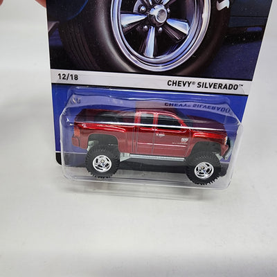 Chevy Silverado * Burgundy * Hot Wheels Heritage Real Riders