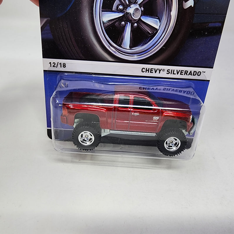 Chevy Silverado * Burgundy * Hot Wheels Heritage Real Riders