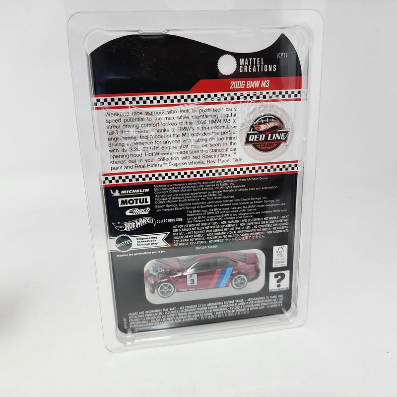 2006 BMW M3 * RED * Hot Wheels Red Line Club RLC