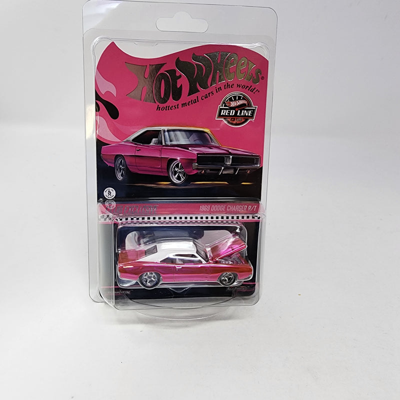 1969 Dodge Charger R/T * PINK * Hot Wheels Redline Club RLC