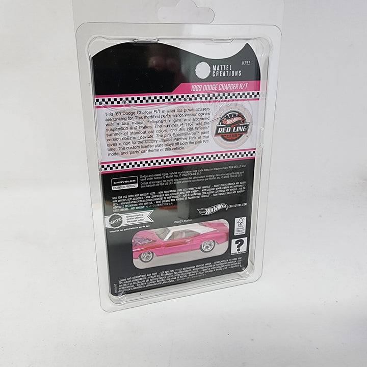 1969 Dodge Charger R/T * PINK * Hot Wheels Redline Club RLC