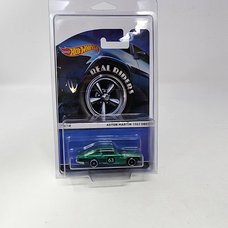 Aston Martin 1963 DB5 * green * Hot Wheels Heritage Real Riders