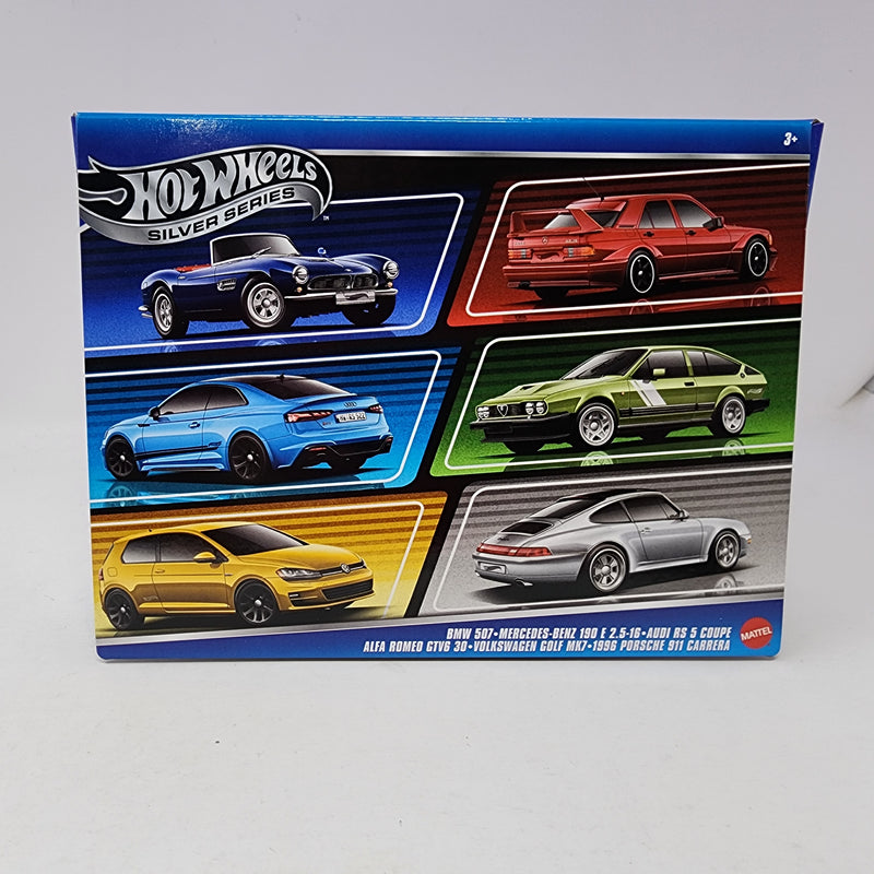 NEW! 2025 EUROPEAN 6 Pack * Hot Wheels w/ BMW, VW, Porsche, Audi, Alfa