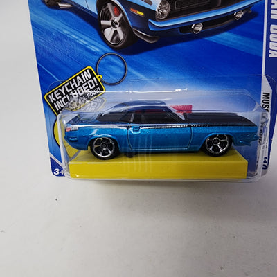 '70 Plymouth AAR Cuda * Blue * Hot Wheels 2010 Keys To Speed