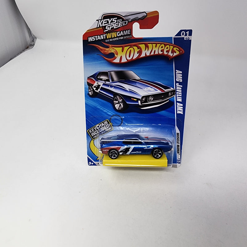 AMC Javelin AMX * Blue * Hot Wheels 2010 Keys To Speed