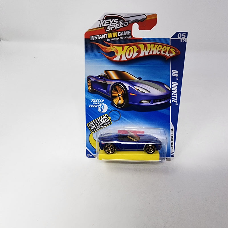 C6 Corvette * Blue * Hot Wheels 2010 Keys To Speed
