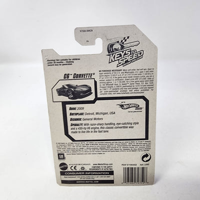 C6 Corvette * Blue * Hot Wheels 2010 Keys To Speed