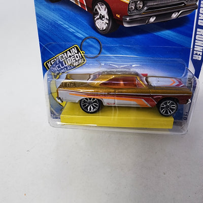 '70 Plymouth Road Runner * Gold * Hot Wheels 2010 Keys To Speed