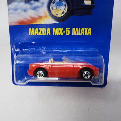 Mazda MX-5 Miata #116 * Red * Hot Wheels Blue Card SPEED POINTS