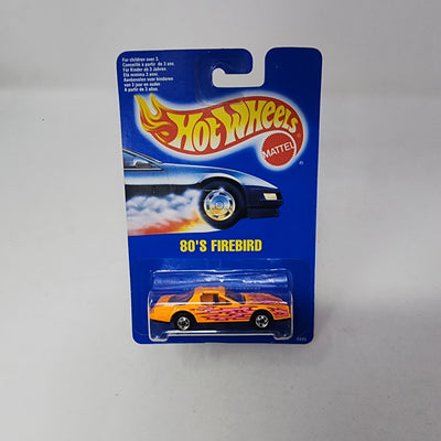80's Firebird * Orange * Hot Wheels Blue Card