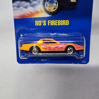 80's Firebird * Orange * Hot Wheels Blue Card