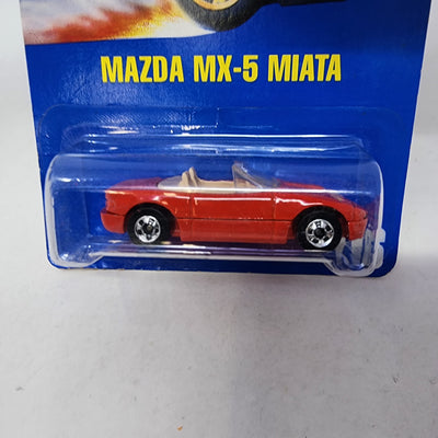 Mazda MX-5 Miata #116 * Red * Hot Wheels Blue Card SPEED POINTS