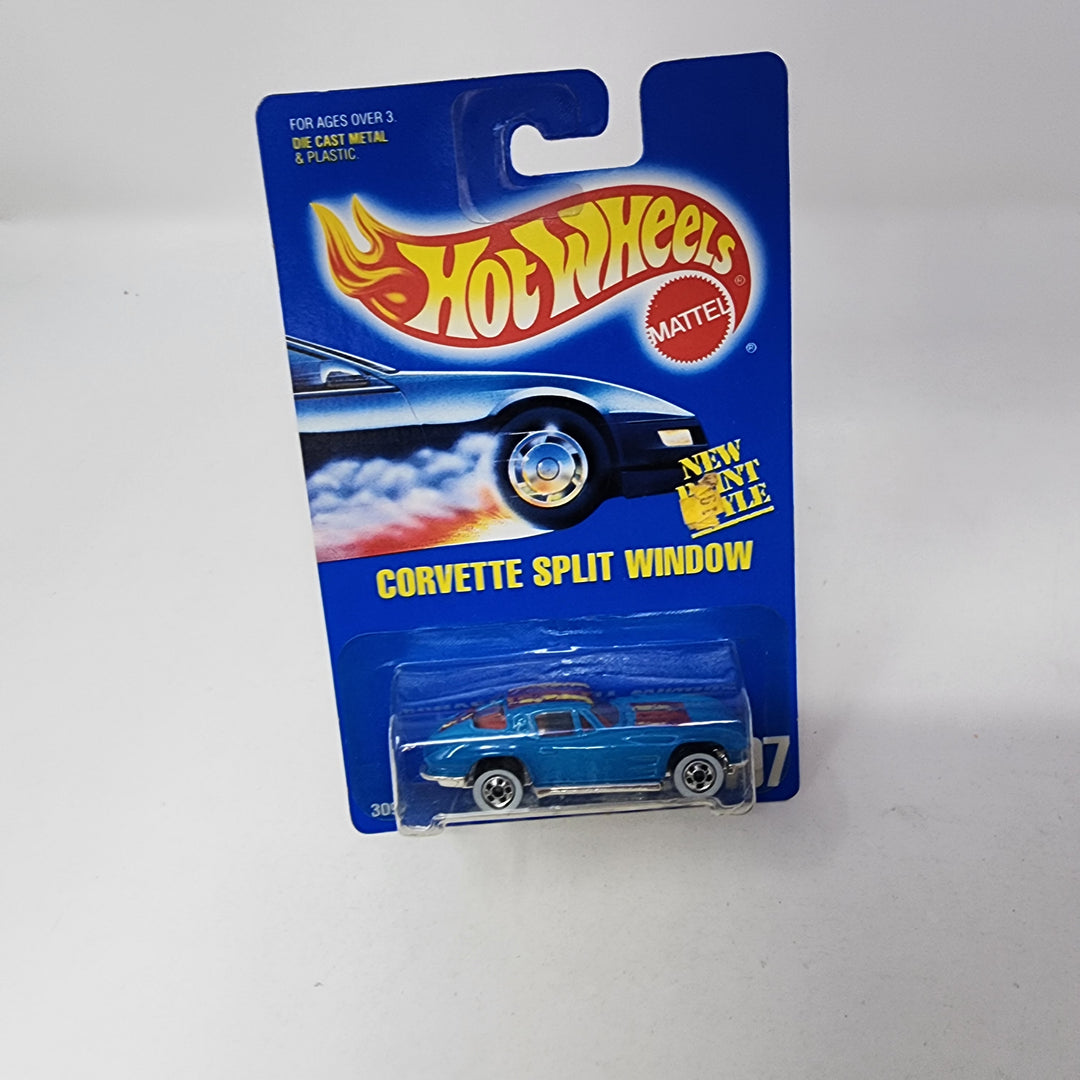 Corvette Split Window #197 * Blue * Hot Wheels Blue Card