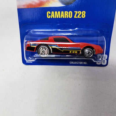 Camaro Z28 #33 * Red * Hot Wheels Blue Card