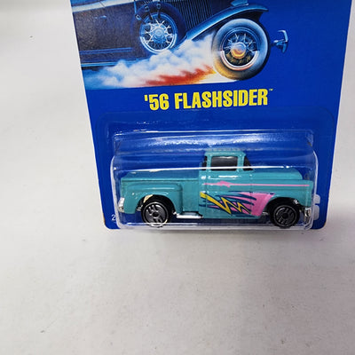 '56 Flashsider #136 * Aqua * Hot Wheels Blue Card