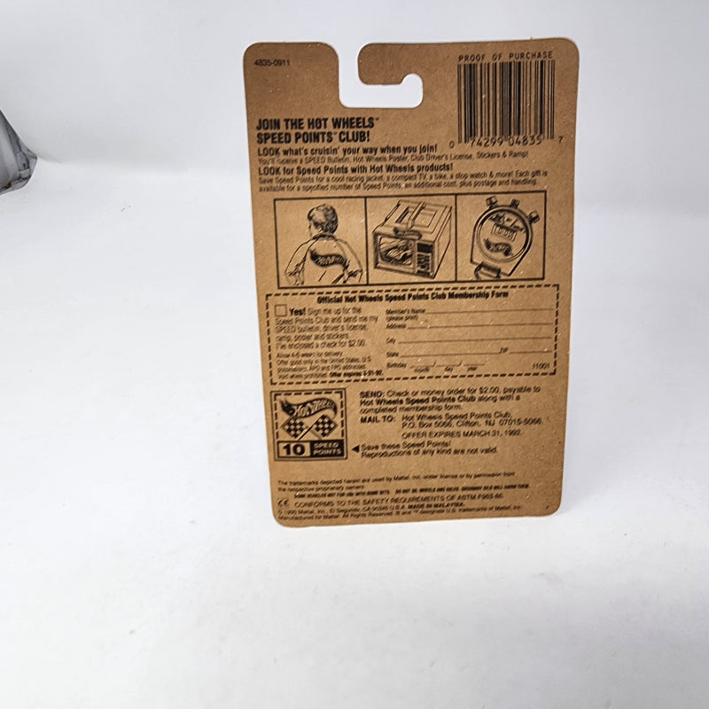 Thunderstreak Pennzoil * Yellow * Hot Wheels Blue Card