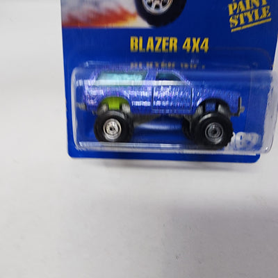 Blazer 4x4 #222 * Blue * Hot Wheels Blue Card
