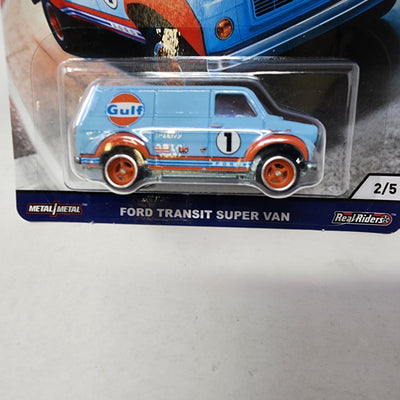 Ford Transit Gulf * Hot Wheels Car Culture Cargo Carriers