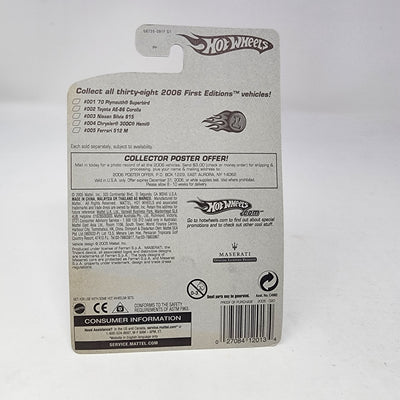 Maserati MC12 #20 * White w/ FTE Rims * Hot Wheels 2005