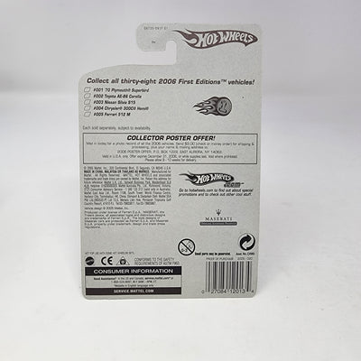 Maserati MC12 #20 * White w/ FTE Rims * Hot Wheels 2005