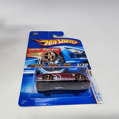 Nissan Silvia S15 #3 * Burgundy w/ FTE Rims * Hot Wheels 2006