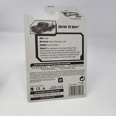 Custom '62 Chevy #13 * BLACK * Hot Wheels 2008