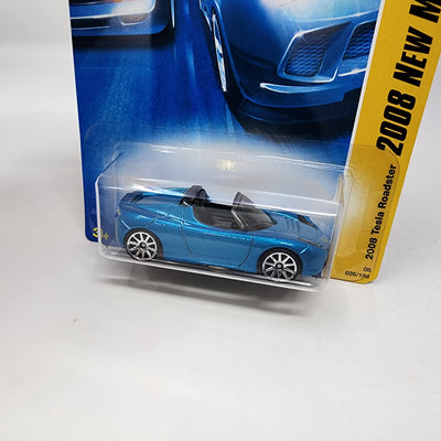 2008 Tesla Roadster #26 * BLUE * Hot Wheels 2008