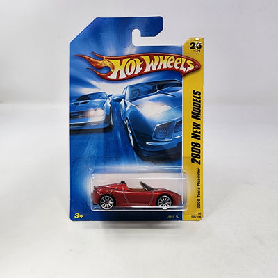 2008 Tesla Roadster #26 * Burgundy * Hot Wheels 2008
