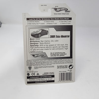 2008 Tesla Roadster #26 * Burgundy * Hot Wheels 2008