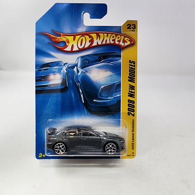 2008 Lancer Evolution #23 * Grey w/ Y5 Rims * Hot Wheels 2008