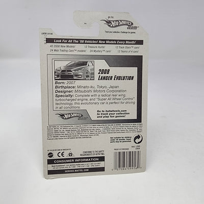 2008 Lancer Evolution #23 * Grey w/ Y5 Rims * Hot Wheels 2008