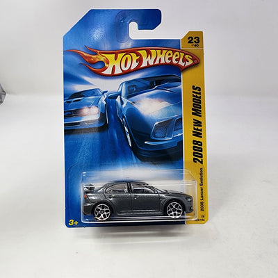 2008 Lancer Evolution #23 * Grey w/ Y5 Rims * Hot Wheels 2008