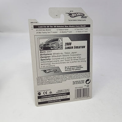 2008 Lancer Evolution #23 * Grey w/ Y5 Rims * Hot Wheels 2008
