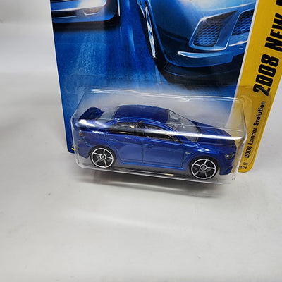 2008 Lancer Evolution #23 * Blue w/ OH5 Rims * Hot Wheels 2008