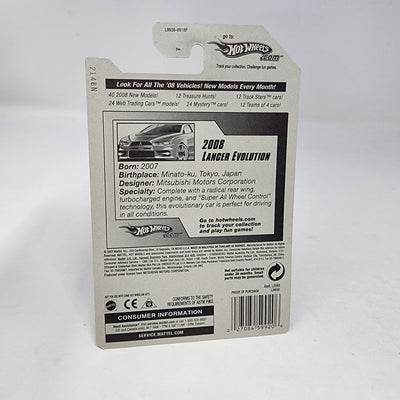 2008 Lancer Evolution #23 * Blue w/ OH5 Rims * Hot Wheels 2008