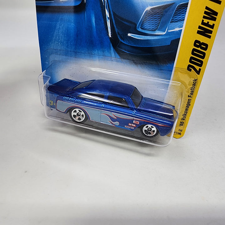 65 Volkswagen Fastback #39 * Blue 5sp rims * Hot Wheels 2008