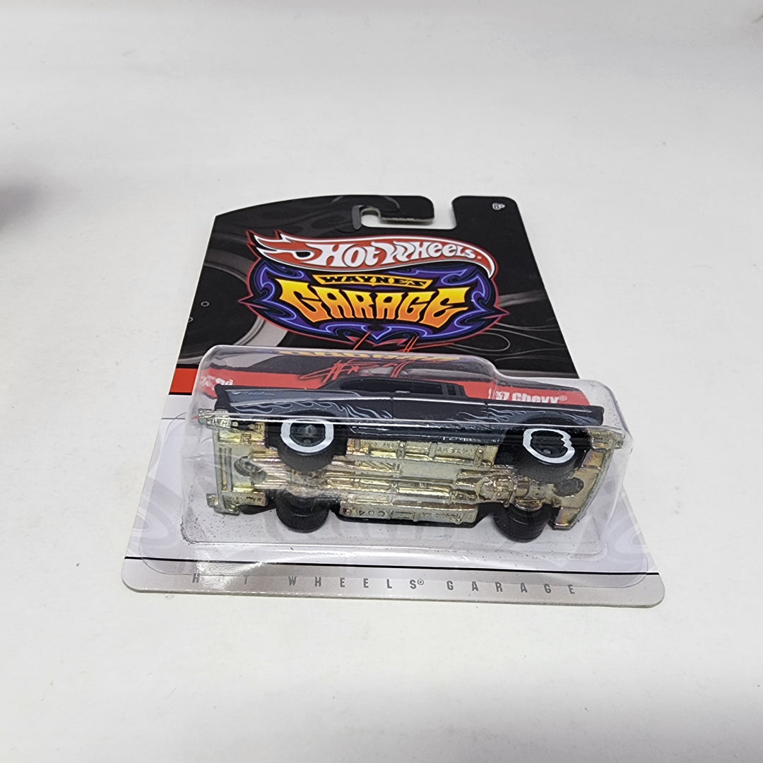 57 Chevy * BLACK * Hot Wheels Garage Wayne's – Wheelcollectors LLC