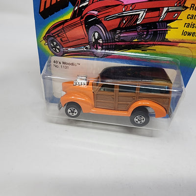 40's Woodie 1131  Hi-Rackers * Hot Wheels 1979 Hong Kong