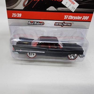 '57 Chrysler 300 #25 * Black * Hot Wheels Garage Larry's Chase w/ Initials