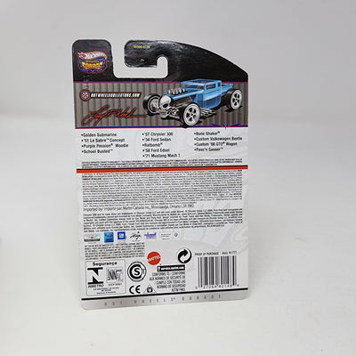 '57 Chrysler 300 #25 * Black * Hot Wheels Garage Larry's Chase w/ Initials