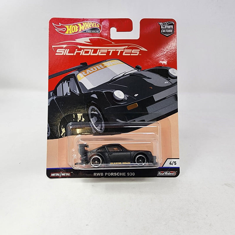 RWB Porsche 930 * BLACK * Hot Wheels Car Culture Silhouettes