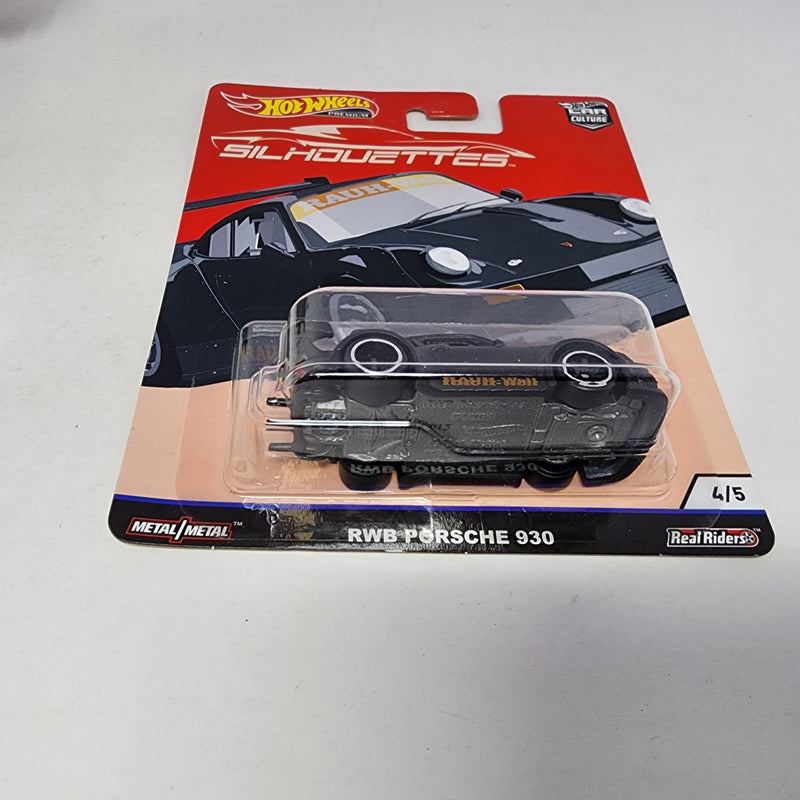 RWB Porsche 930 * BLACK * Hot Wheels Car Culture Silhouettes