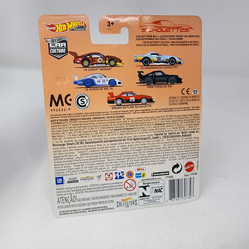 RWB Porsche 930 * BLACK * Hot Wheels Car Culture Silhouettes