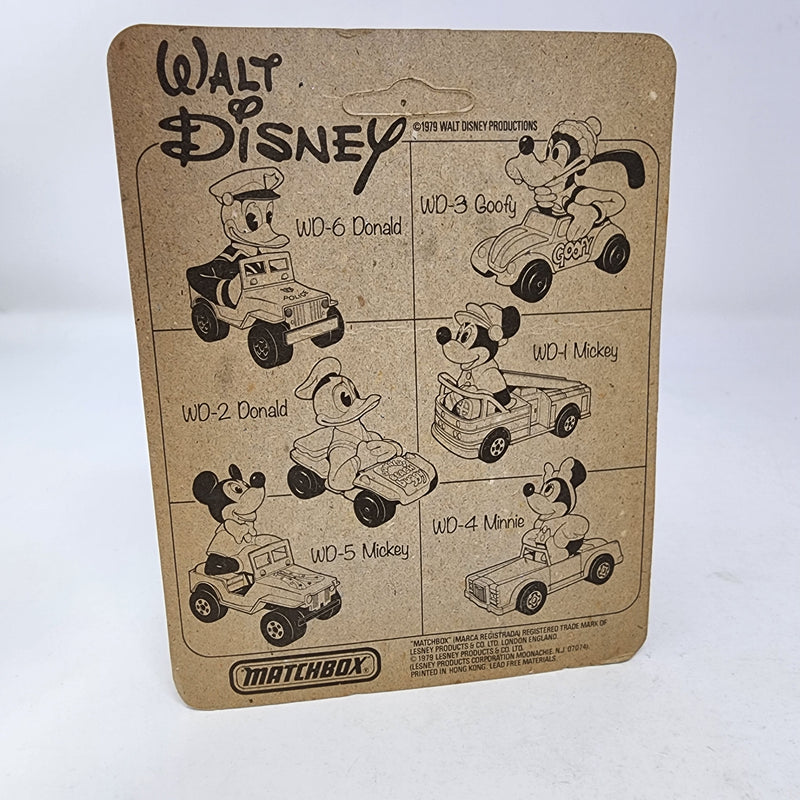 Mickey WD-1 w/ Fire Truck * 1979 Lesney Matchbox Walt Disney