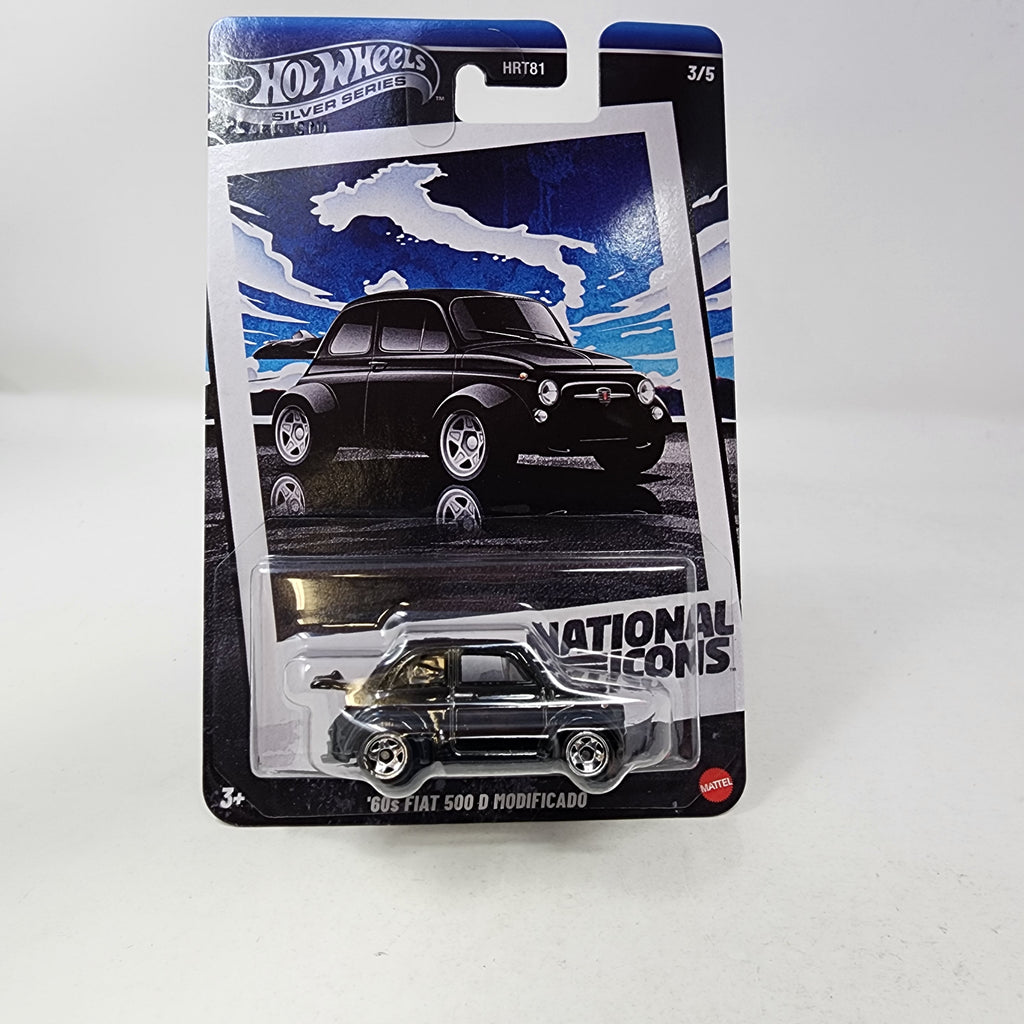 60s Fiat 500 D Modificado 3/5 * Black * 2025 Hot Wheels National