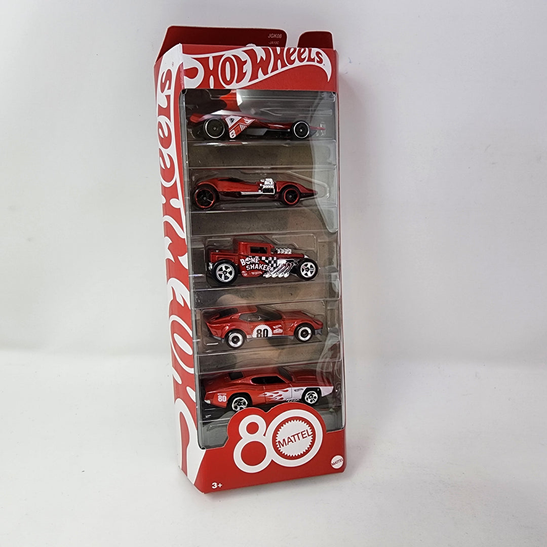 激レア Hot WHeels ミス商品 珍品 コレクター Hot Wheels 5 Pack, Mattel 80th Anniversary Collectibles