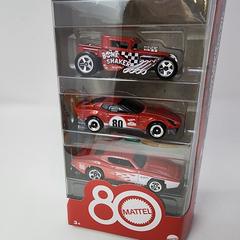 5 Pack * Hot Wheels 2025 * Limited Edition 80th Anniversary Mattel