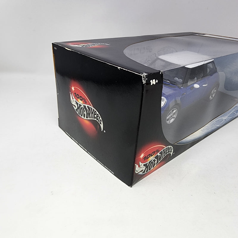Mini Cooper * Blue * 100% Hot Wheels 1/18 Scale